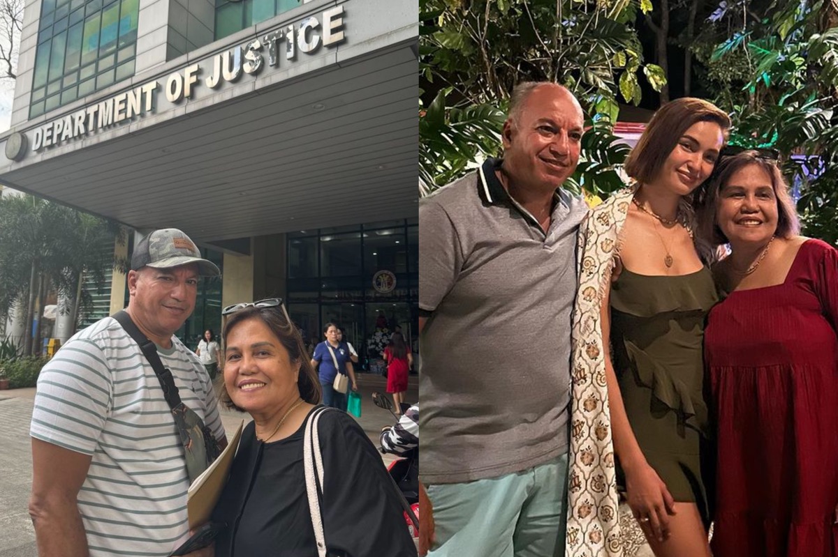 Sarah Lahbati's parents visit DOJ office