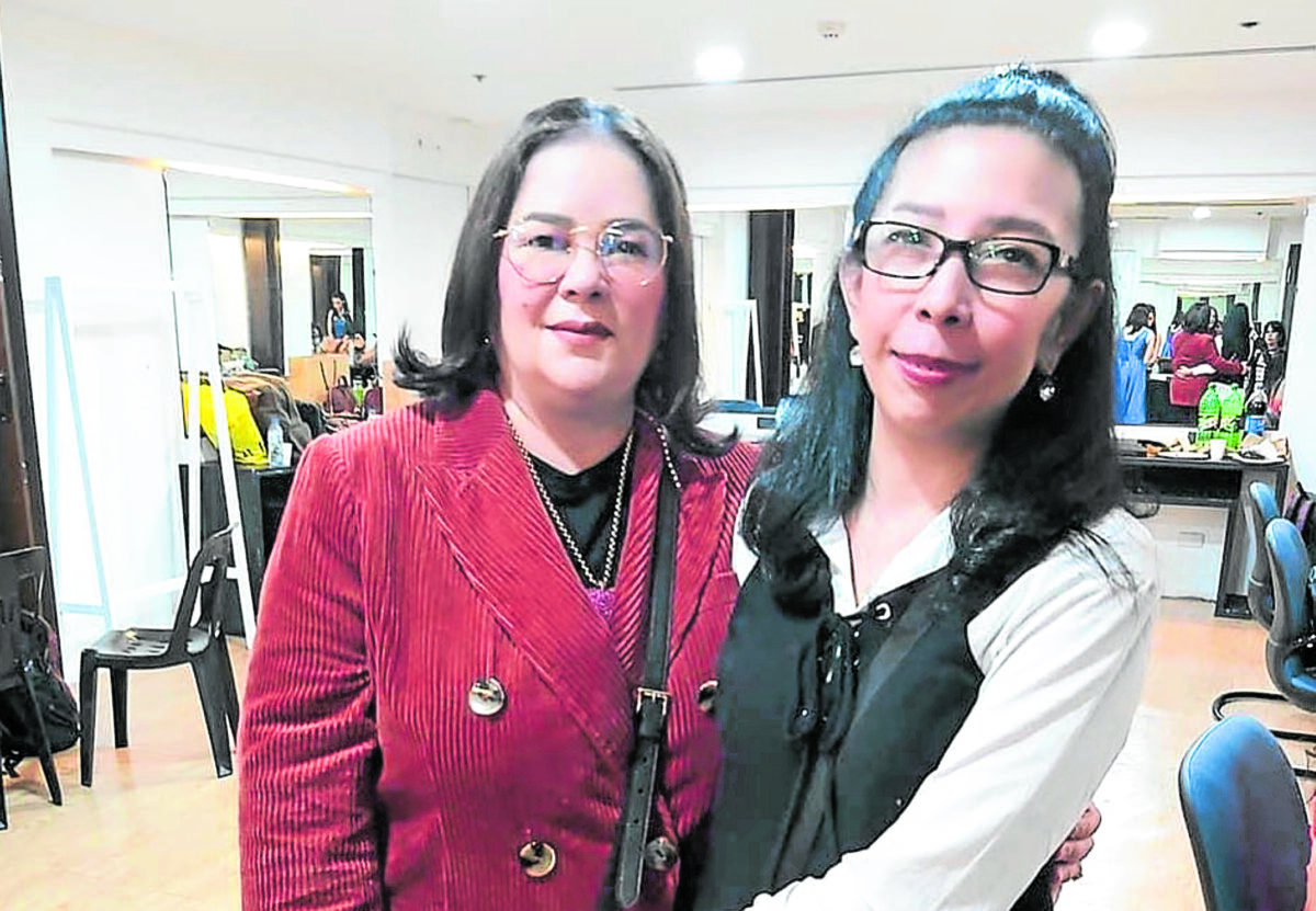 The author (right) with Jaclyn Jose