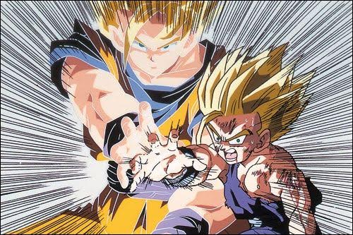 Goku and Gohan of Dragon Ball Z. Image from Akira Toriyama