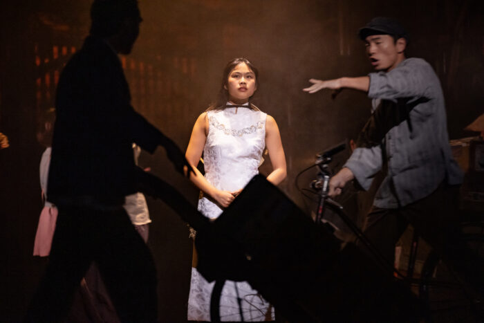 Abigail Adriano as Kim during a staging of "Miss Saigon." Image: Courtesy of GMG Productions