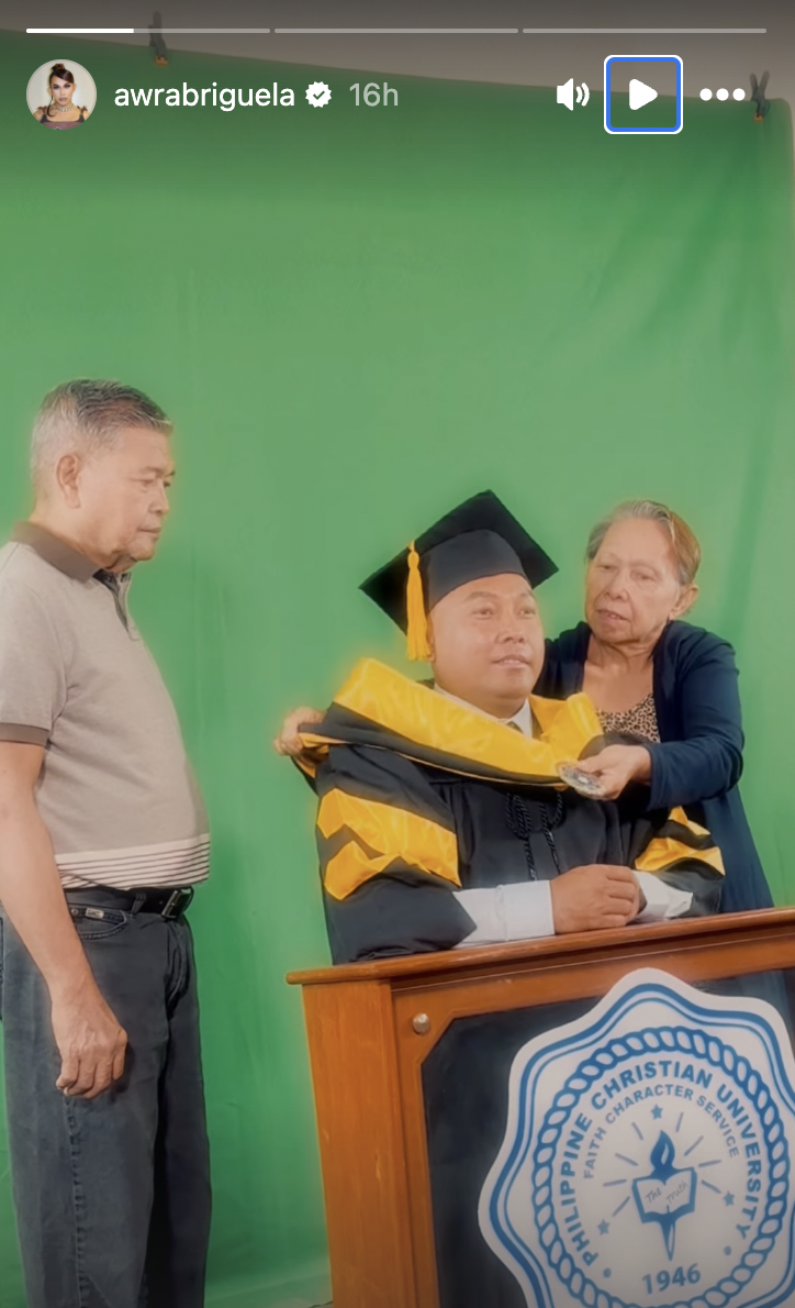 Awra Briguela beams with pride as dad finishes master’s degree