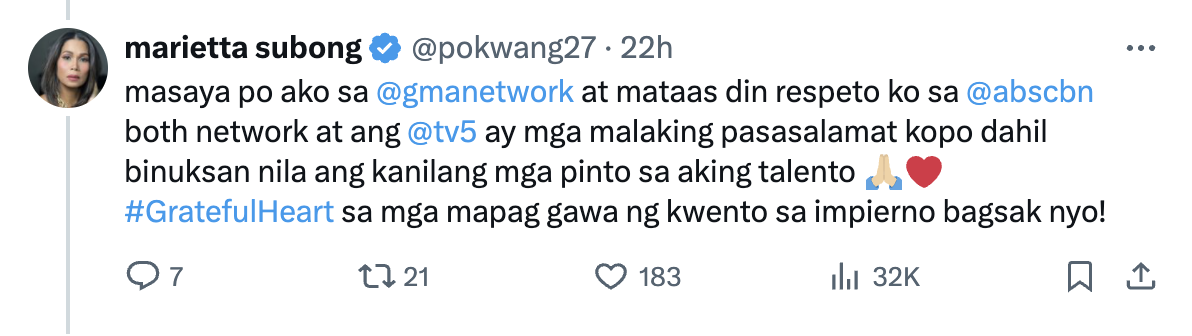 Pokwang belies claims she regrets GMA transfer