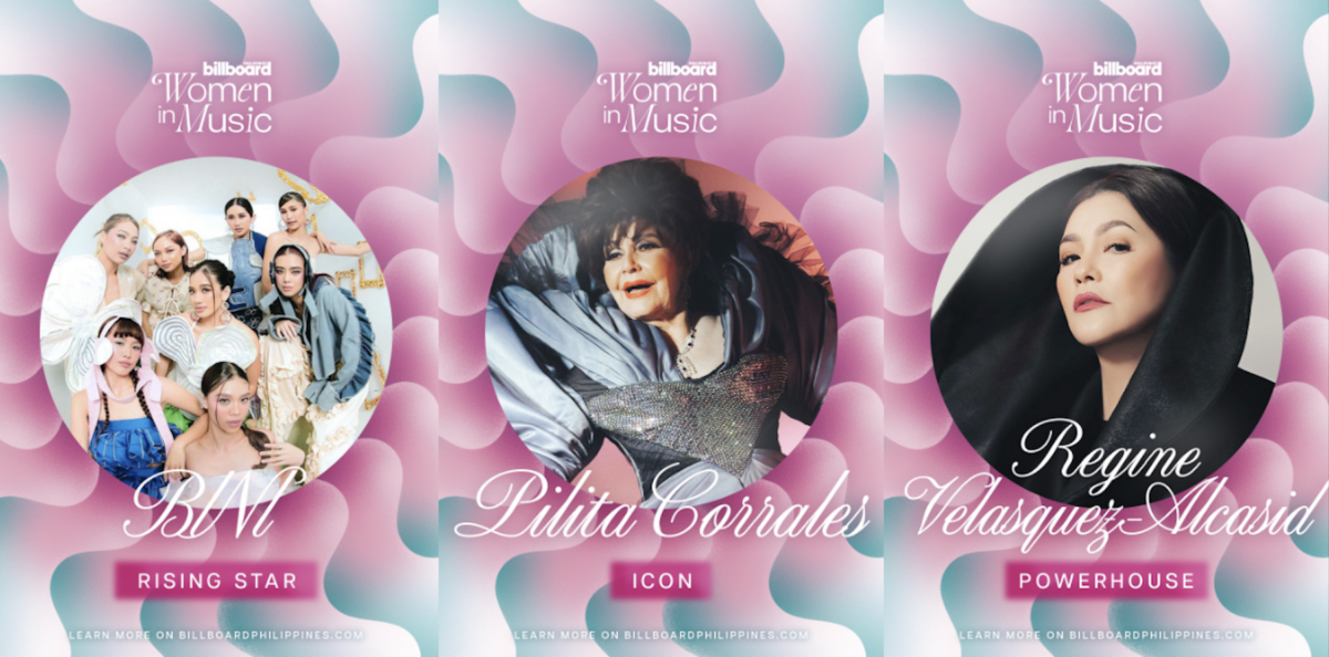 BINI, Pilita Corrales, Regine Velasquez, to be honored at Billboard PH | Photo: X/Billboard Philippines