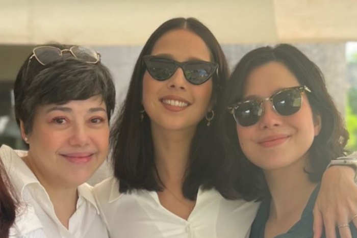 Francis Magalona’s 15th death anniversary brings his 'girls' together.(From left) Pia Magalona, Maxene Magalona, and Saab Magalona. Image: Instagram/@maxenemagalona