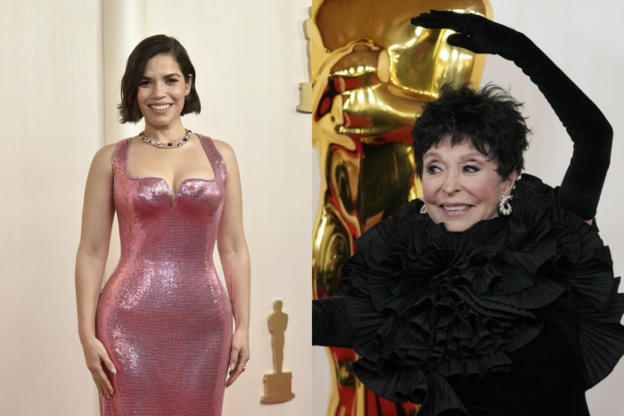 Oscars 2024: America Ferrera, Rita Moreno stun on red carpet(From left) America Ferrera, Rita Moreno. Images: AP/Richard Shotwell/Invision, AP/Ashley Landis