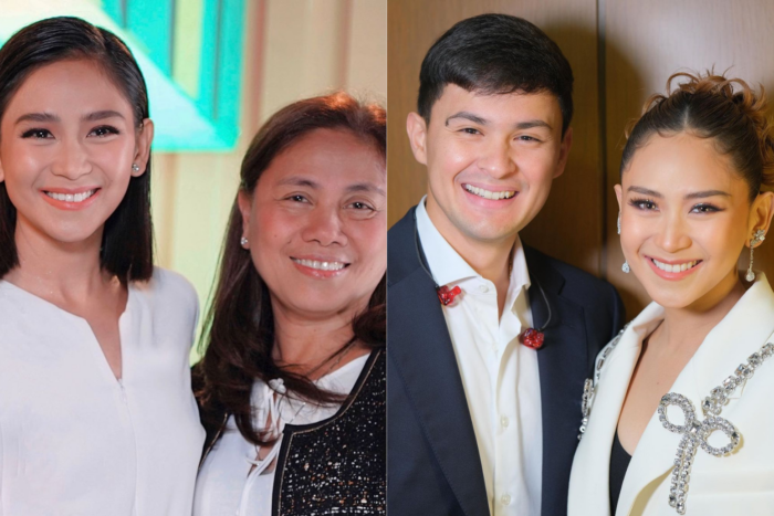 (From left) Sarah Geronimo, Divine Geronimo, and Matteo Guidicelli. Images: Instagram/@justsarahgph