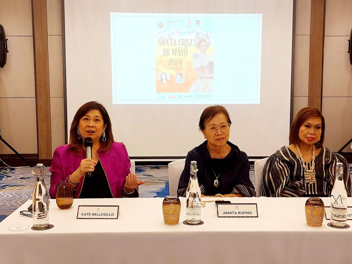 Philippine Heritage Society President Kate Bellosillo (left) with consultant Armita Rufino (center) and founder Tess Castro/ARMIN P. ADINA