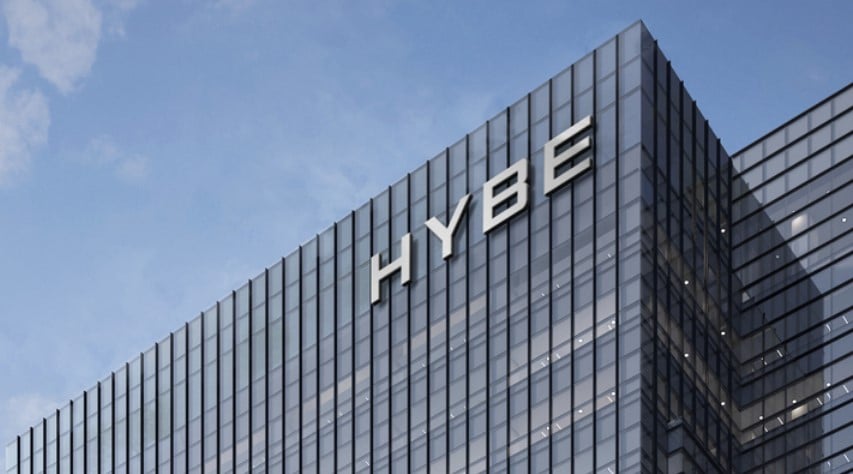 HYBE to file complaint against ADOR executives. Image: Courtesy of HYBE via The Korea Herald