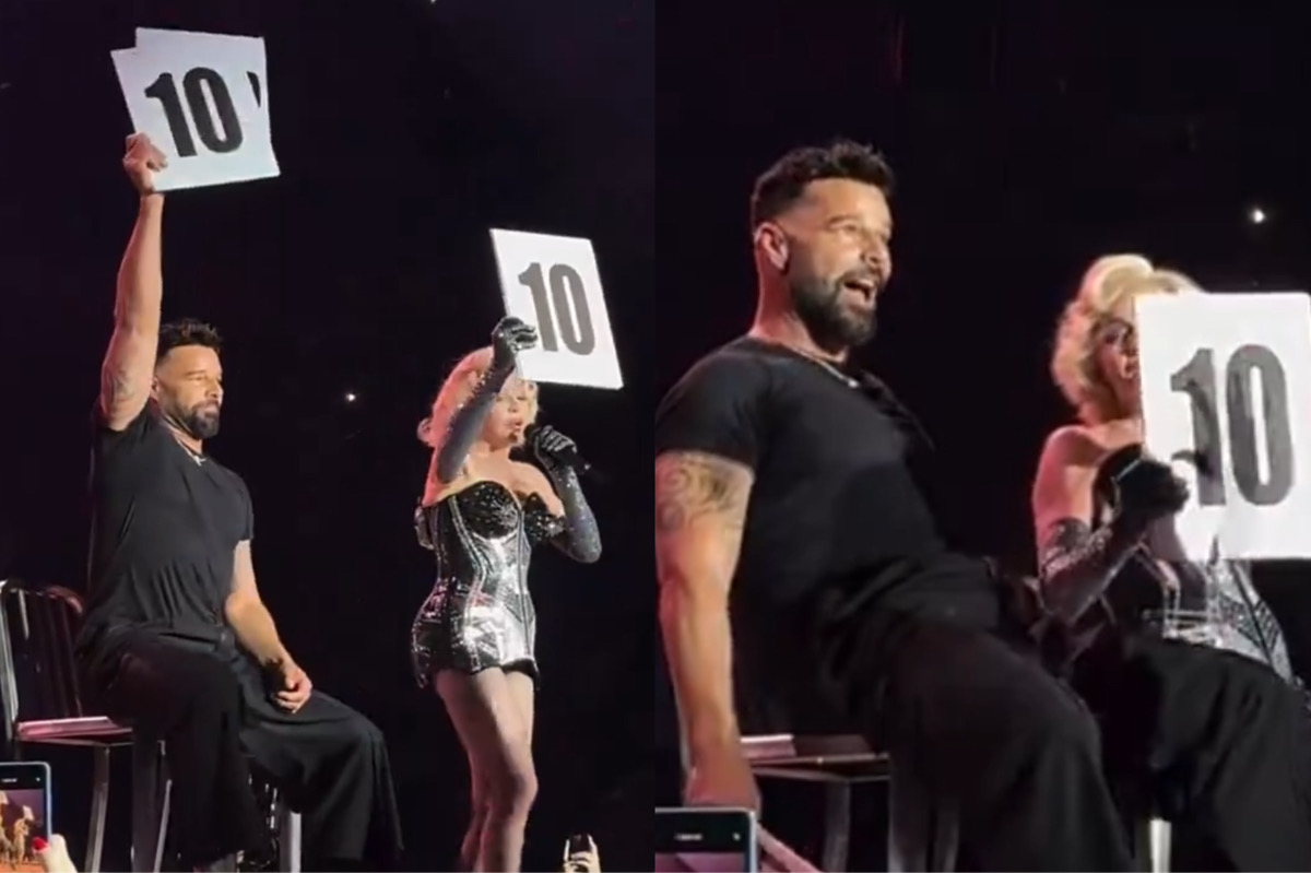 WATCH: Ricky Martin's awkward reaction to dancers at Madonna concert