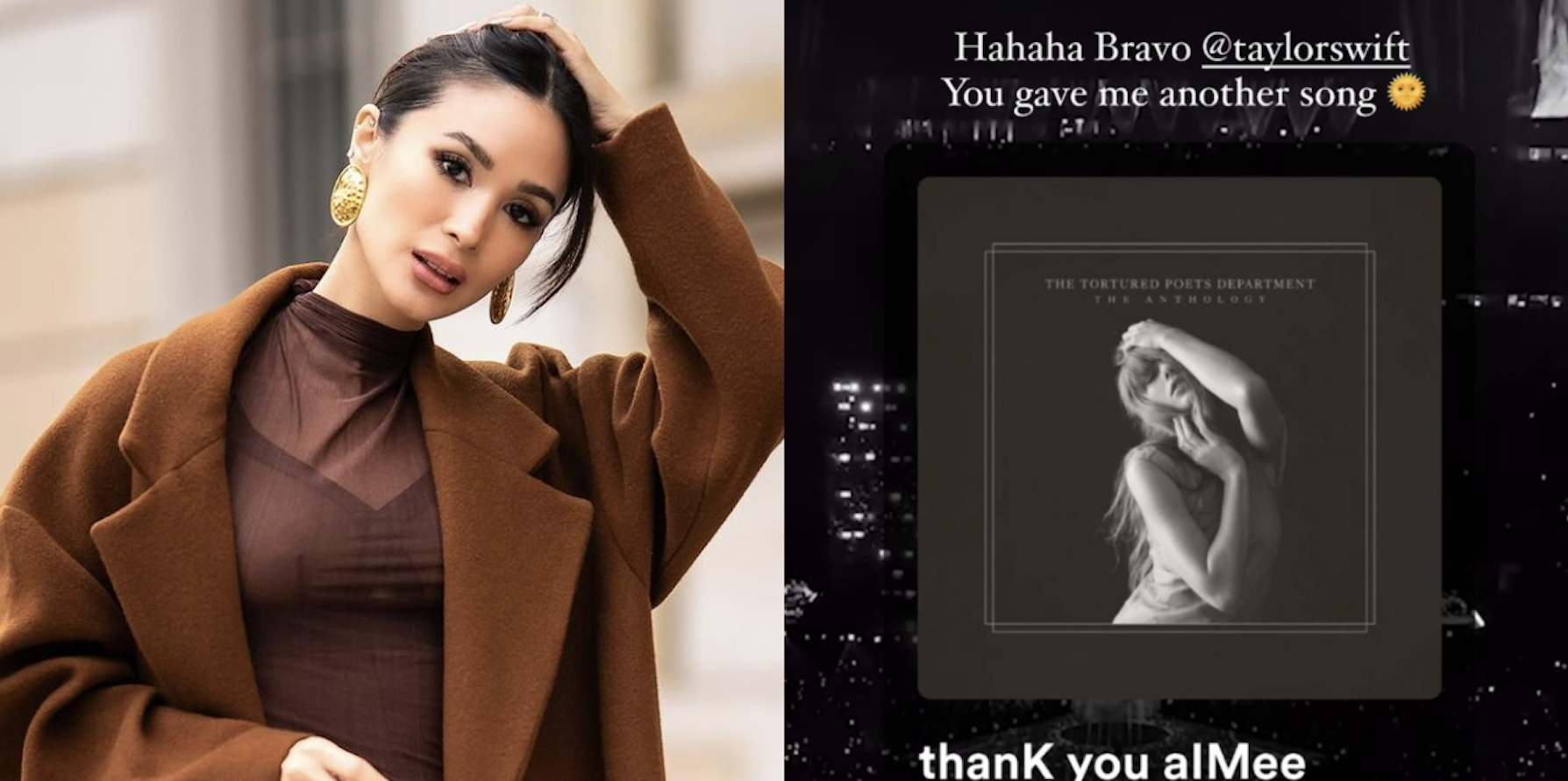 Does Heart Evangelista relate to Taylor Swift’s ‘thanK you aIMee’?