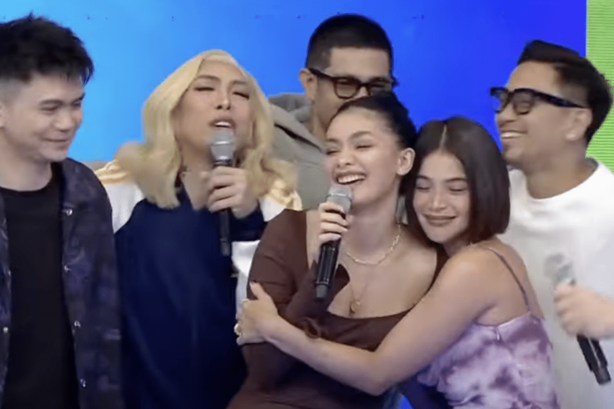 Cianne Dominguez comforted with hug on 'It’s Showtime' return