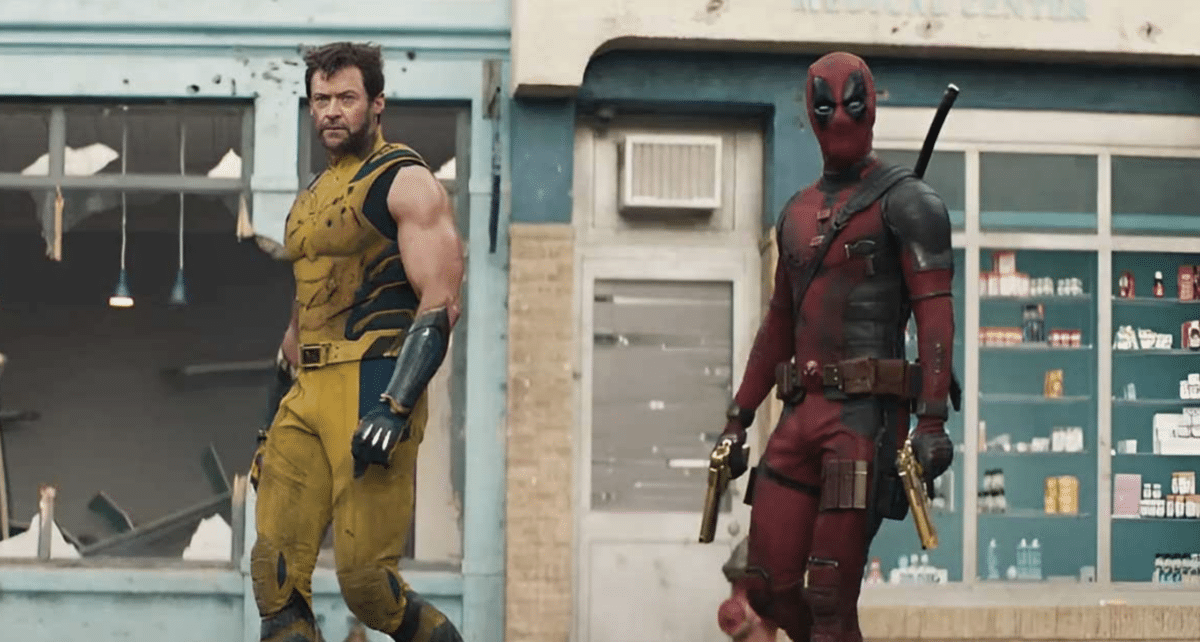 Hugh Jackman as Wolverine and Ryan Reynolds as Deadpool. Photo from Marvel Studios