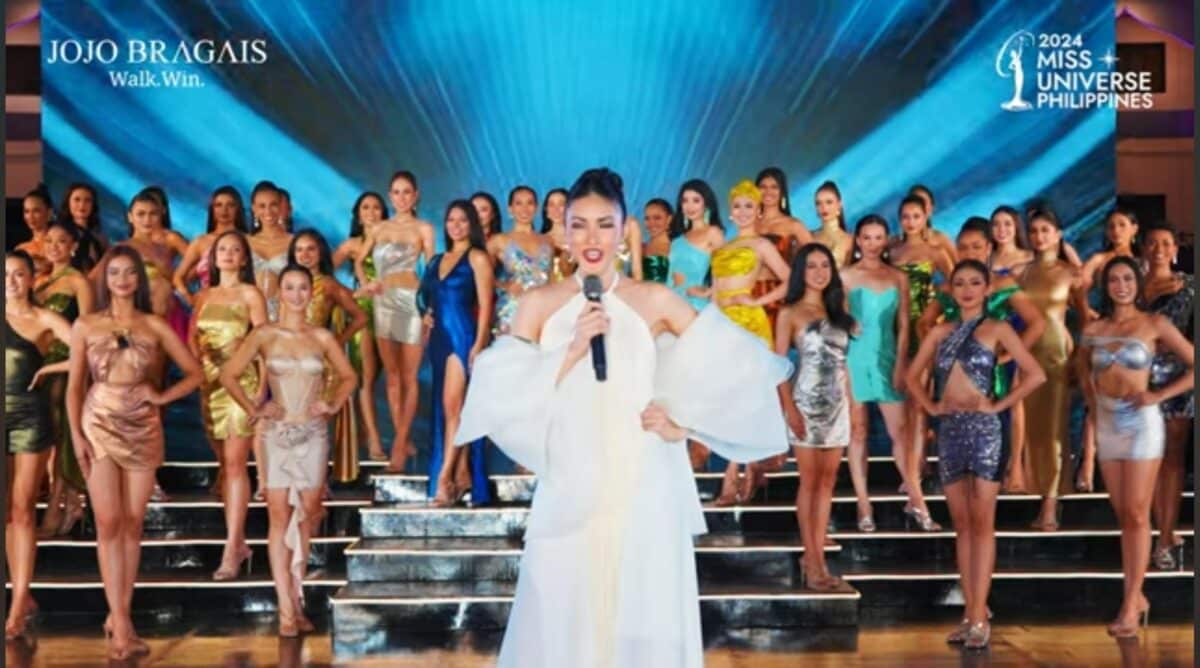 Miss Universe Philippines 2024 pageant opens 'Runway Challenge' online voting. Beatrice Luigi Gomez with the 2024 Miss Universe Philippines delegates/SCREENGRAB FROM EMPIRE PHILIPPINES YOUTUBE
