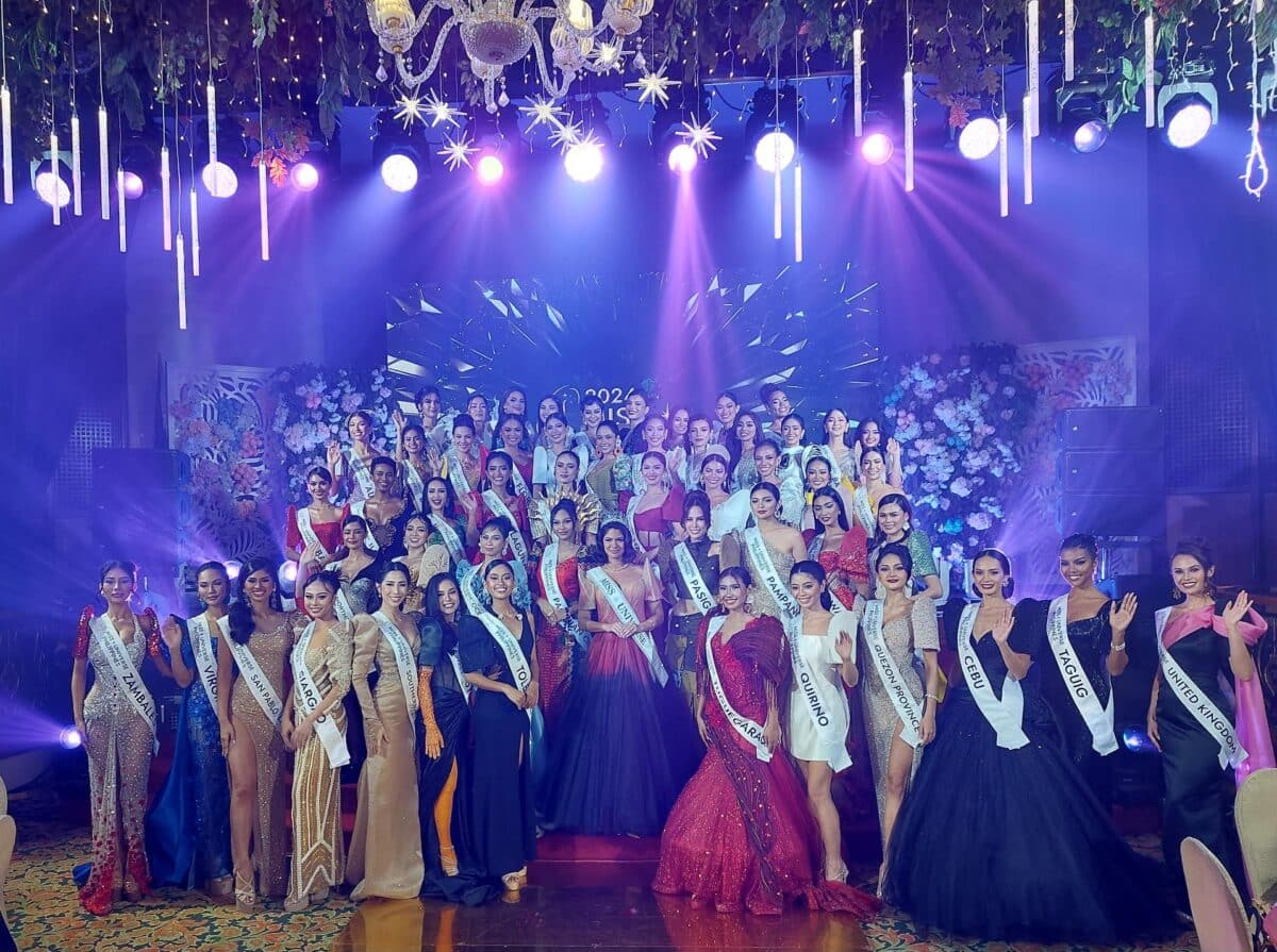 Miss Universe Sheynnis Palacios (gitna) kasama ang 2024 Miss Universe Philippines delegates/ARMIN P. ADINA