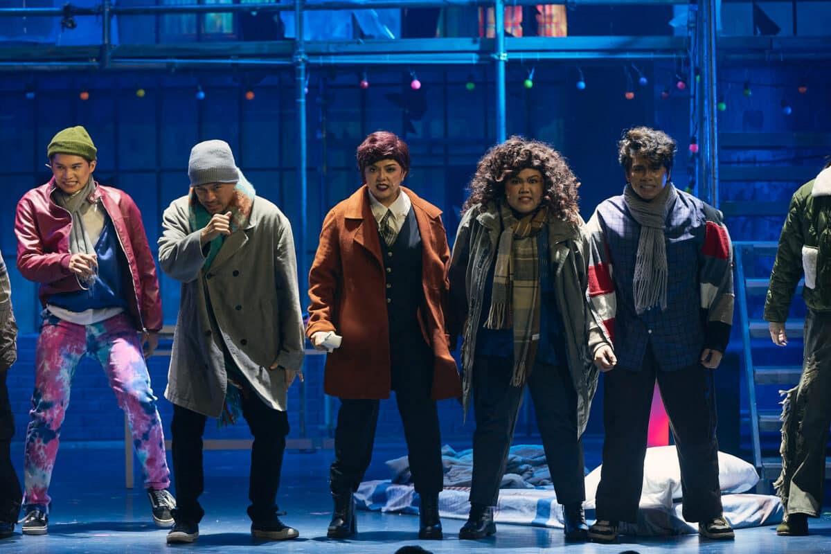 The cast of "Rent" Manila. Image: Courtesy of 9 Works Theatrical