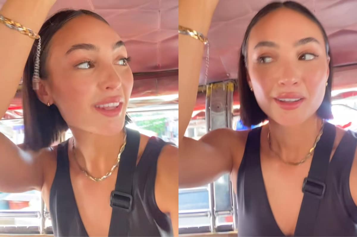 Miss Universe 2022 R'Bonney Gabriel shows how to ride jeepney with poise