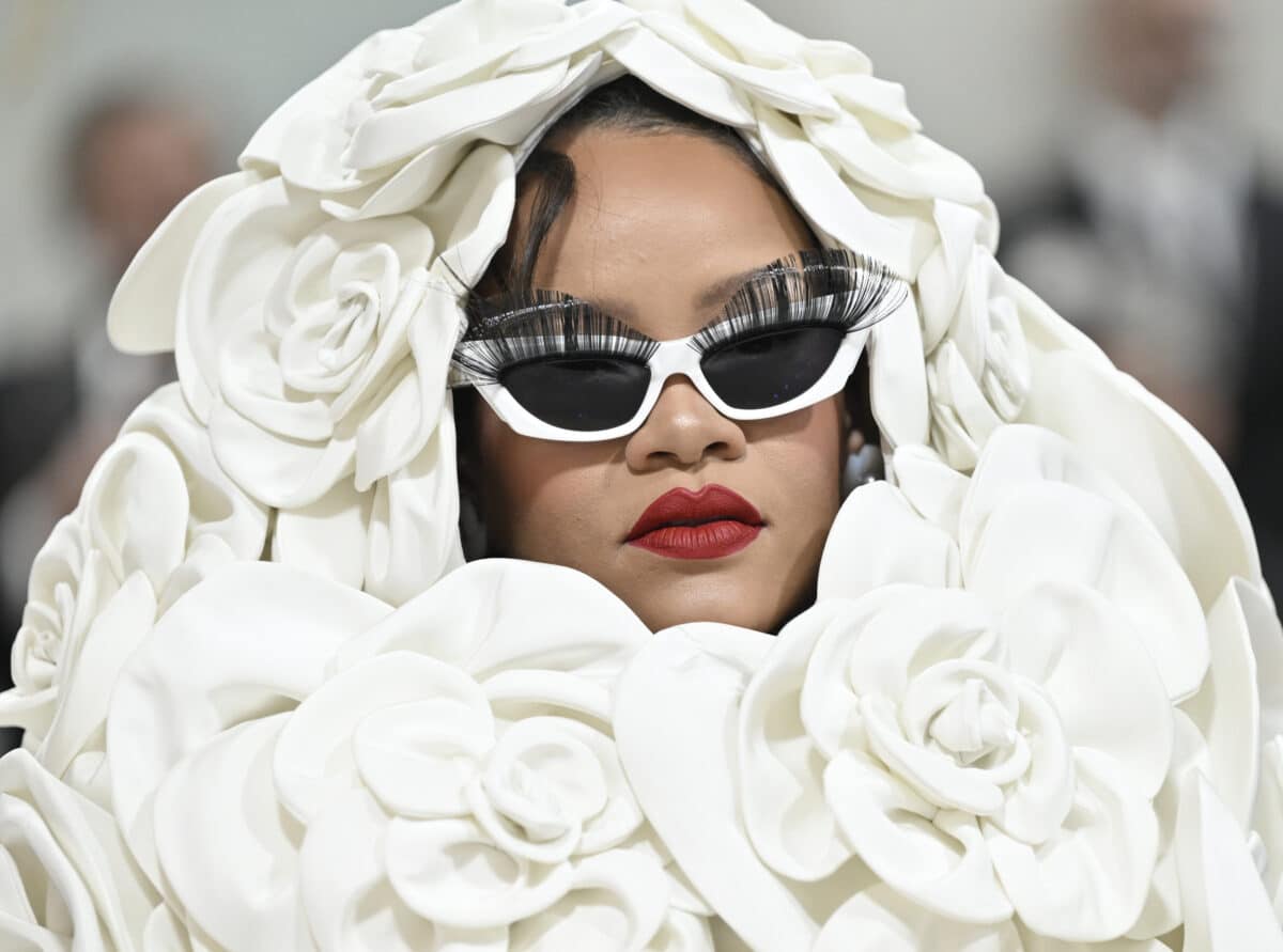 Rihanna attends The Metropolitan Museum of Art's Costume Institute benefit gala or Met Gala celebrating the opening of the "Karl Lagerfeld: A Line of Beauty" exhibition on May 1, 2023, in New York. Image: Evan Agostini/Invision/AP