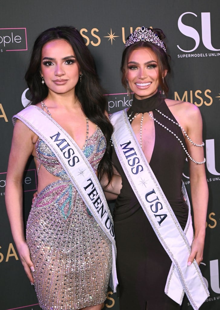 Miss Teen USA 2023, UmaSofia Srivastava (left) and Miss USA 2023 Noelia Voigt 