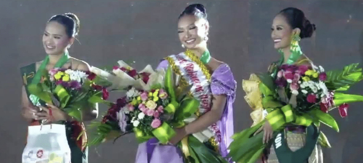 Mindanao bets dominate Miss Philippines Earth 2024 talent competition | Talent gold medal winner Kristel Codas (center) with Reca Mae Abueva (left) and Chaoncy Rich/MISS PHILIPPINES EARTH FACEBOOK PHOTO