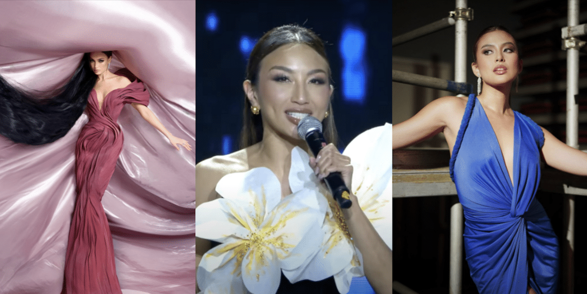 Check out these evening gowns worn by Miss Universe Philippines 2024 hosts