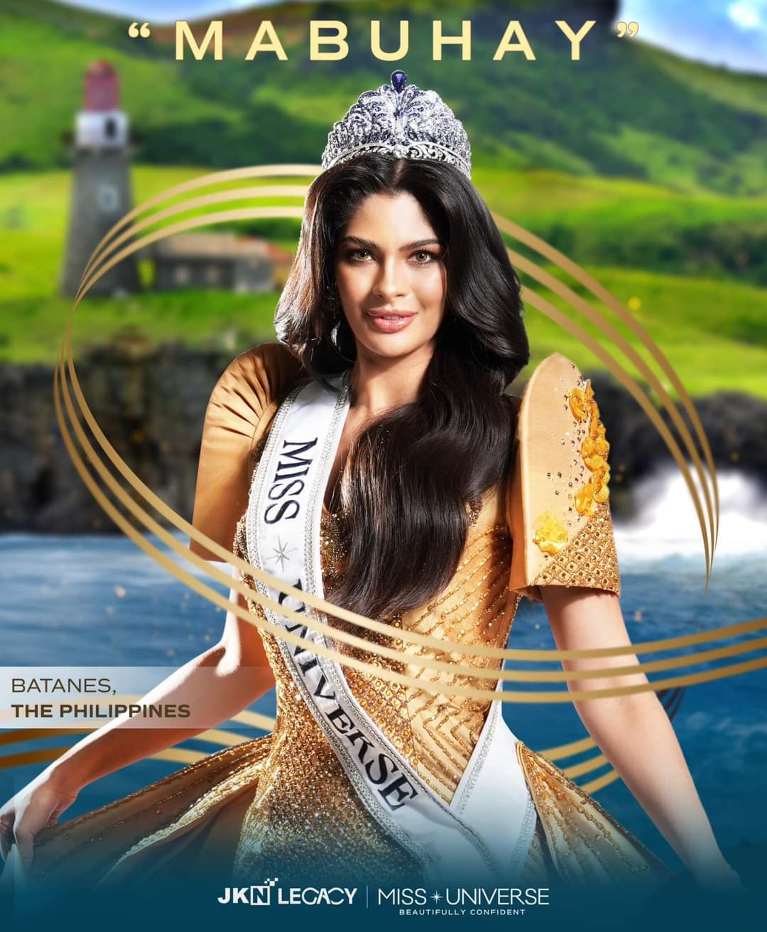 Miss Universe Sheynnis Palacios with Philippine tourist destinations as her background/ANNE JAKRAJUTATIP FACEBOOK PHOTOS