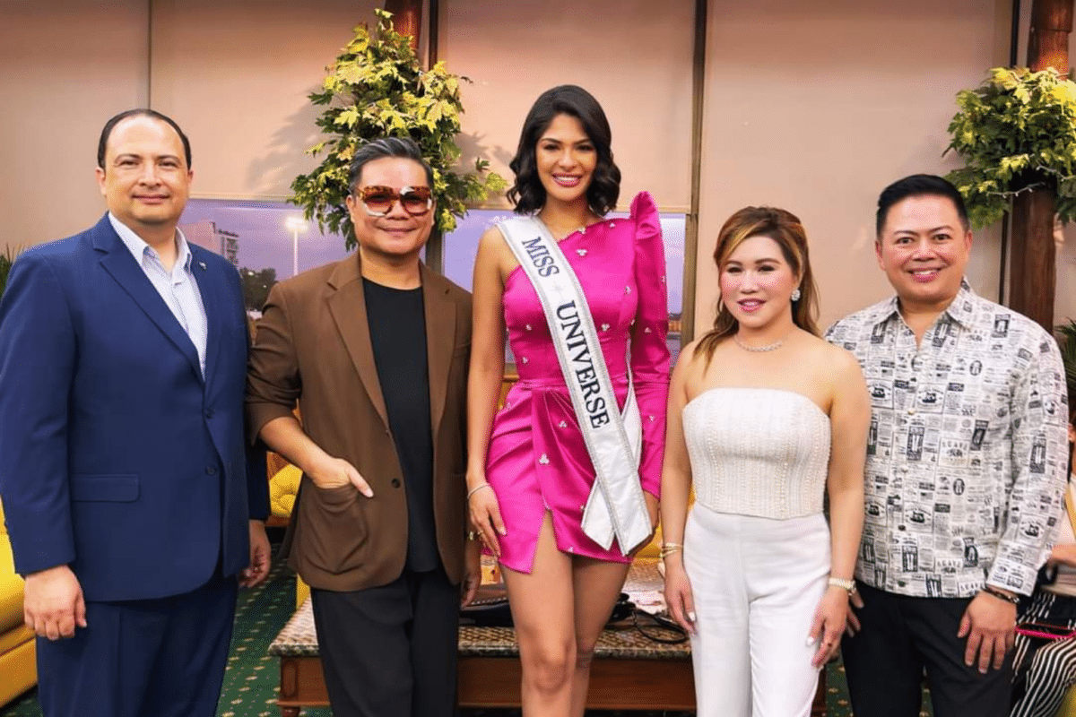 Miss Universe Sheynnis Palacios arrives in the Philippines.  Image: Facebook/Jonas Gaffud