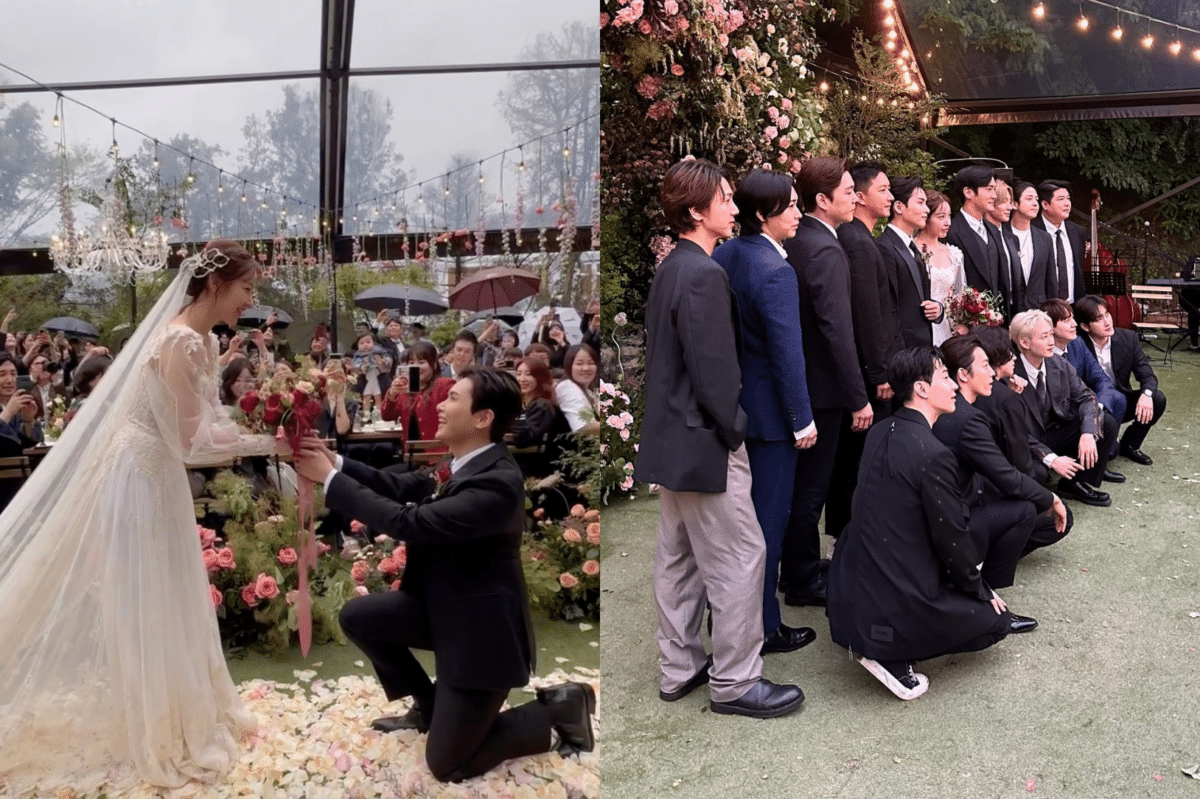 LOOK: Super Junior members reunite at Ryeowook, ex-Tahiti Ari’s wedding