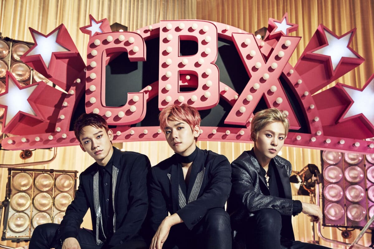 EXO-CBX members (from left) Chen, Baekhyun, and Xiumin. Image: SM Entertainment via The Korea Herald