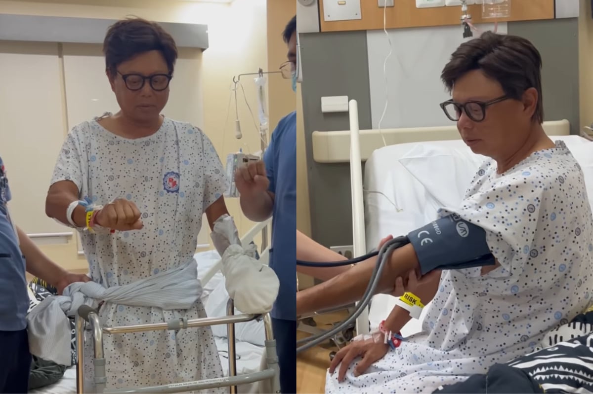 Arnold Clavio undergoes therapy after hemorrhagic stroke
