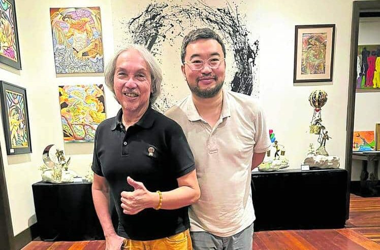 Park Sung-ho (right),Busan International Film Festival programmer, with Ed Cabagnot, director and consultant of The Manila Film Festival 