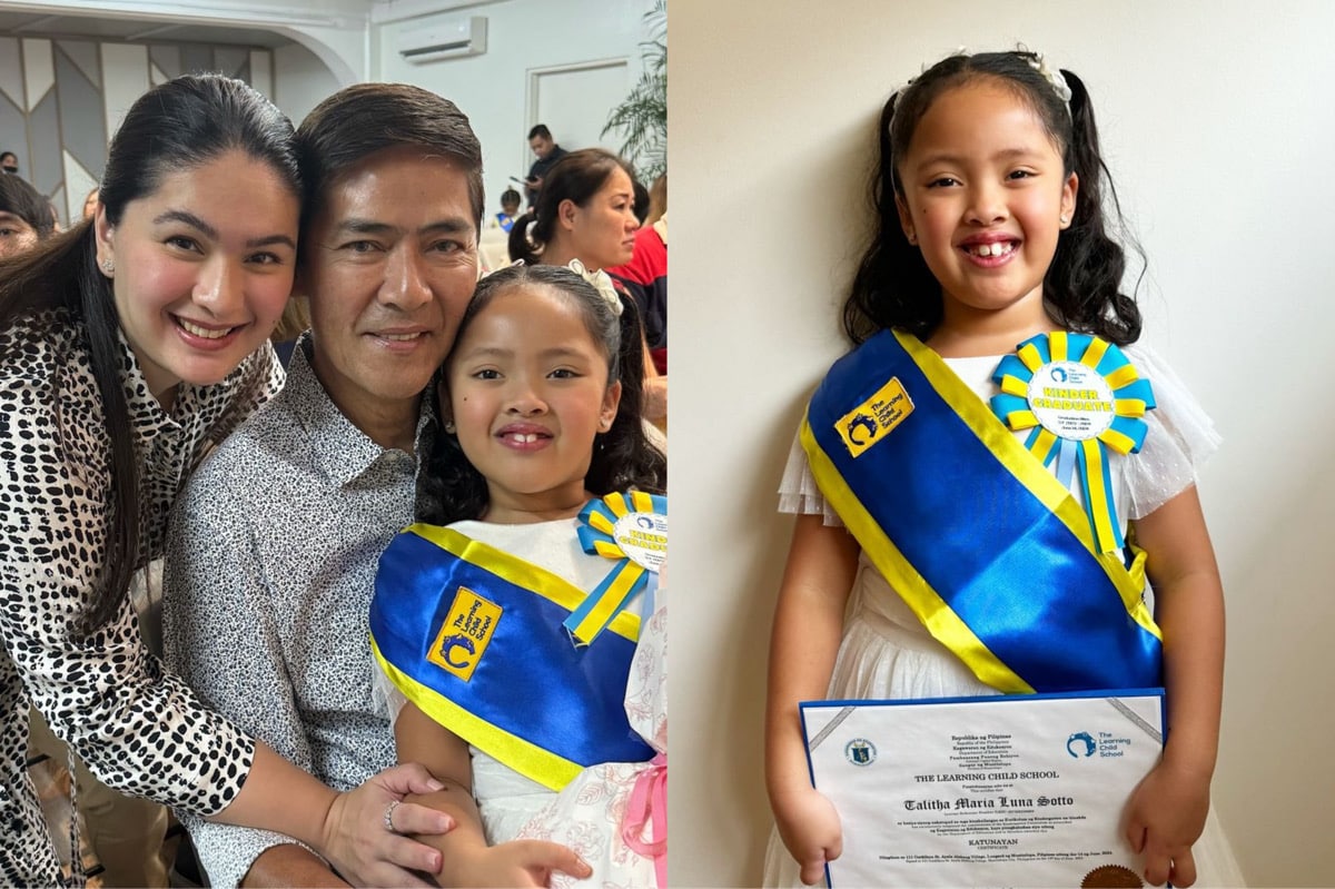 Vic Sotto, Pauleen Luna’s daughter Tali finishes kindergarten