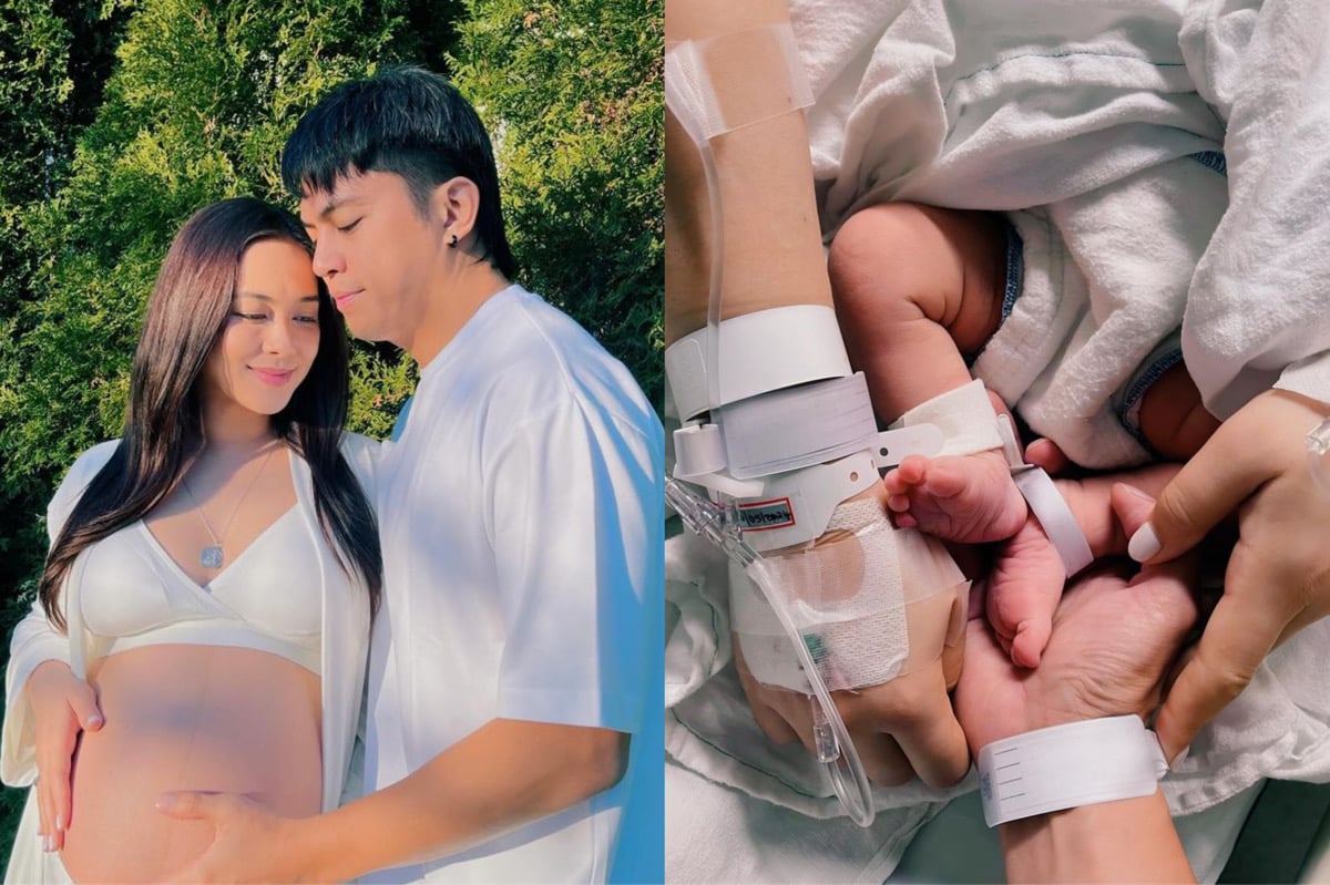 Maja Salvador gives birth to first child