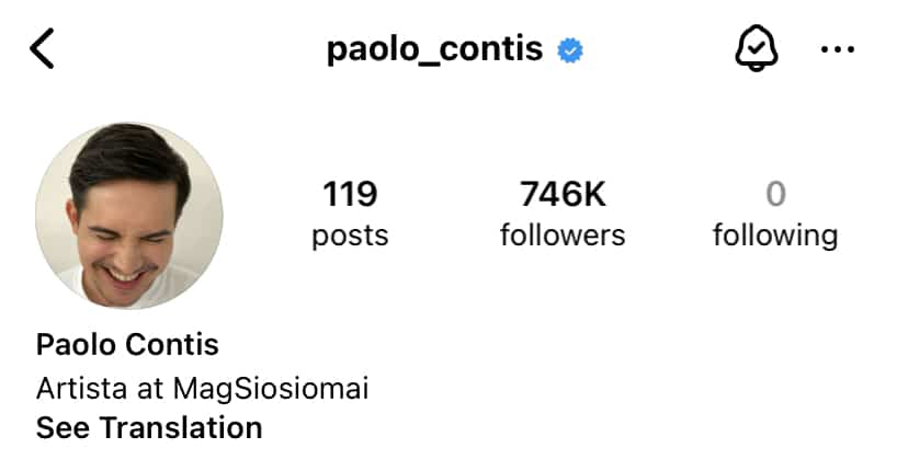Paolo Contis no longer follows GF Yen Santos on Instagram