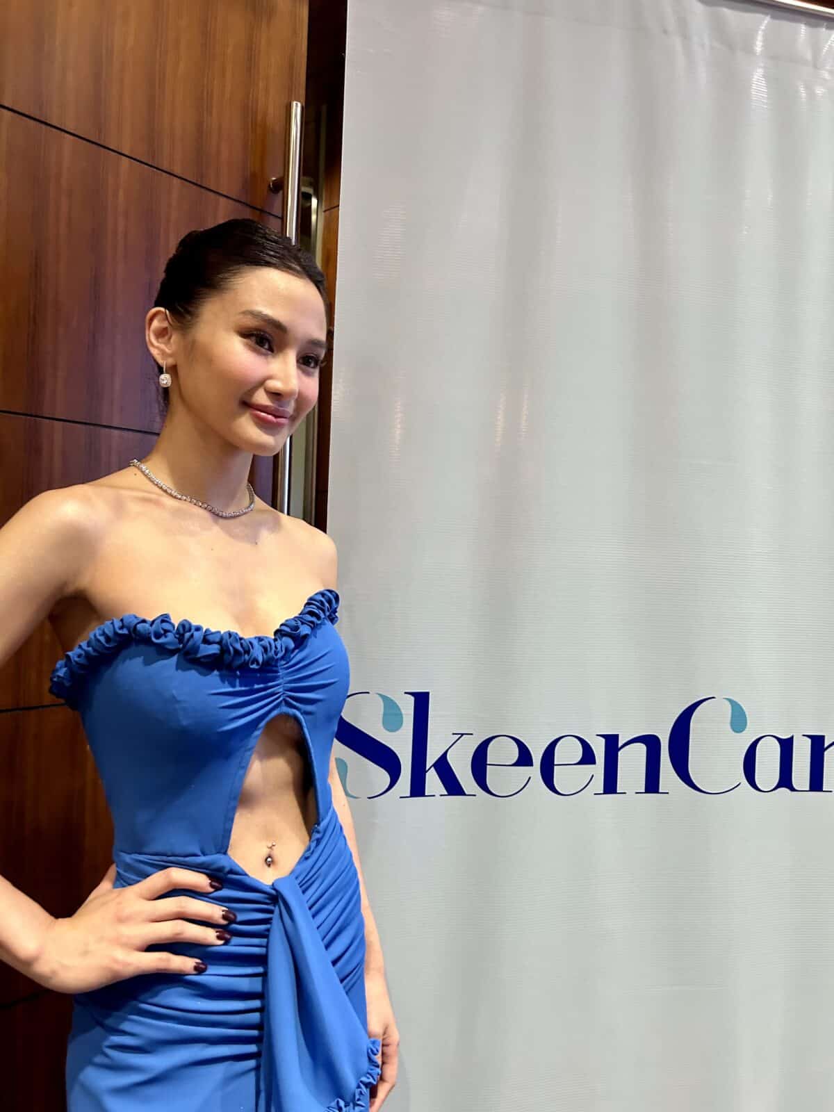 Chie Filomeno on the sidelines of a brand launch. Image: Hannah Mallorca/INQUIRER.net