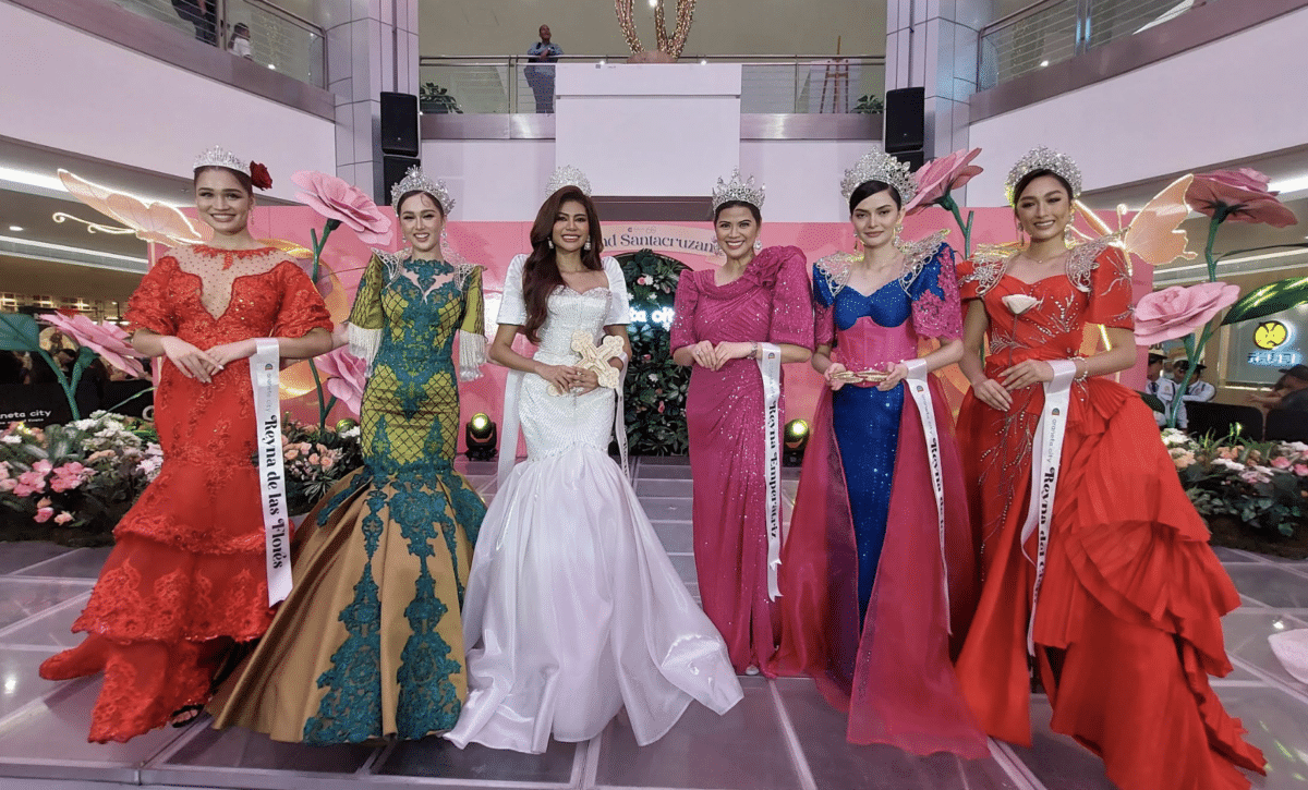 Bb. Pilipinas queen Maricarl Tolosa graces 'santacruzan' 23 years after coronation