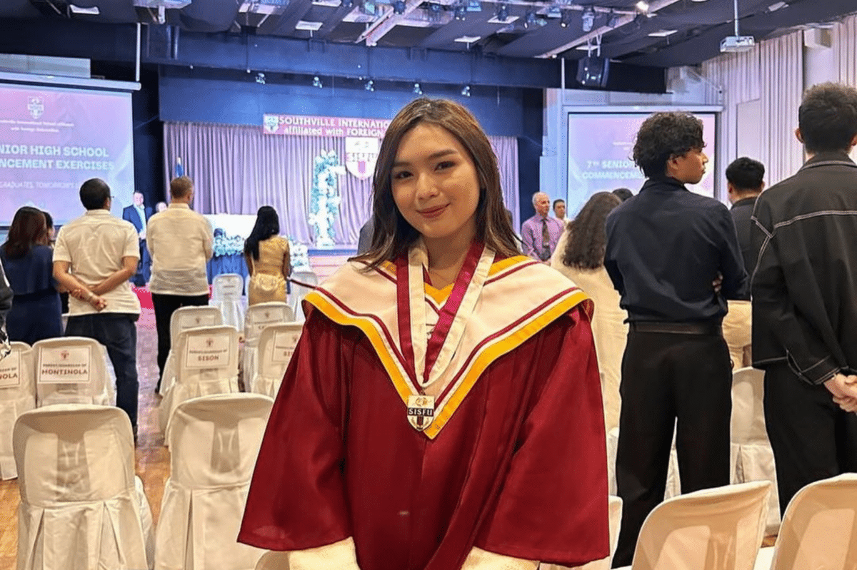 Francine Diaz during her senior high school graduation. Image: Instagram/@starmagicphils