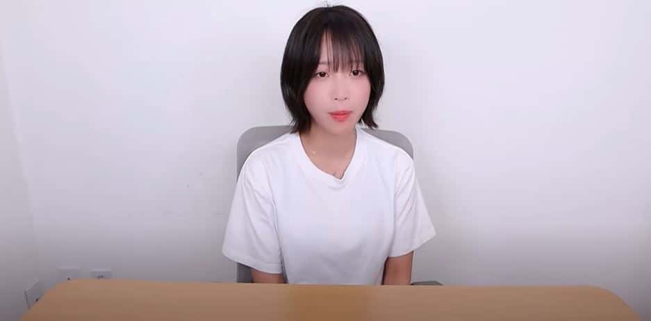 This screengrab shows YouTuber Tzuyang, in a video she posted detailing her assault and exploitation. Image: Yonhap via The Korea Herald
