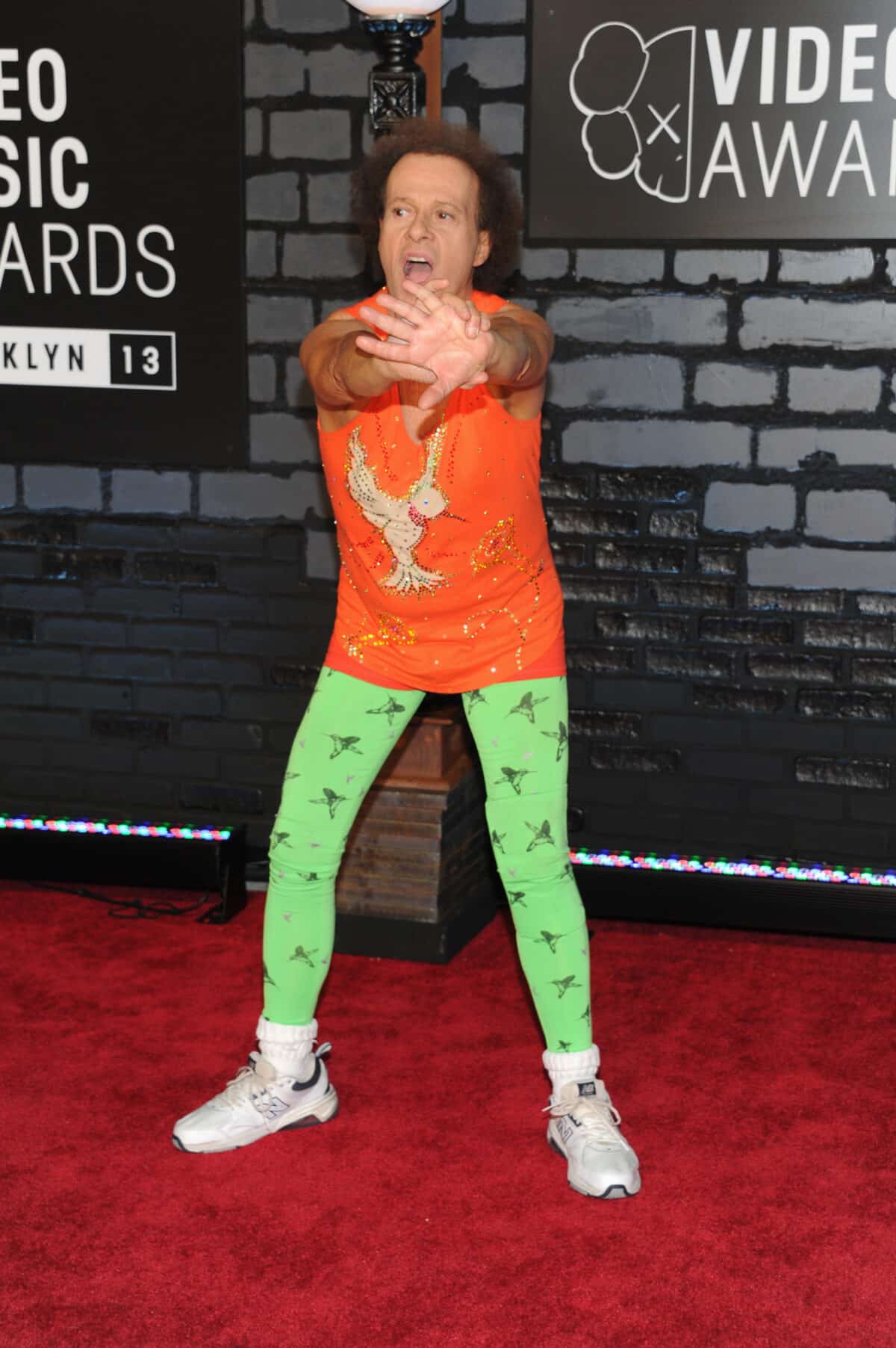 Richard Simmons arrives at the MTV Video Music Awards on Sunday, Aug. 25, 2013, at the Barclays Center in the Brooklyn borough of New York. Image: Evan Agostini/Invision/AP