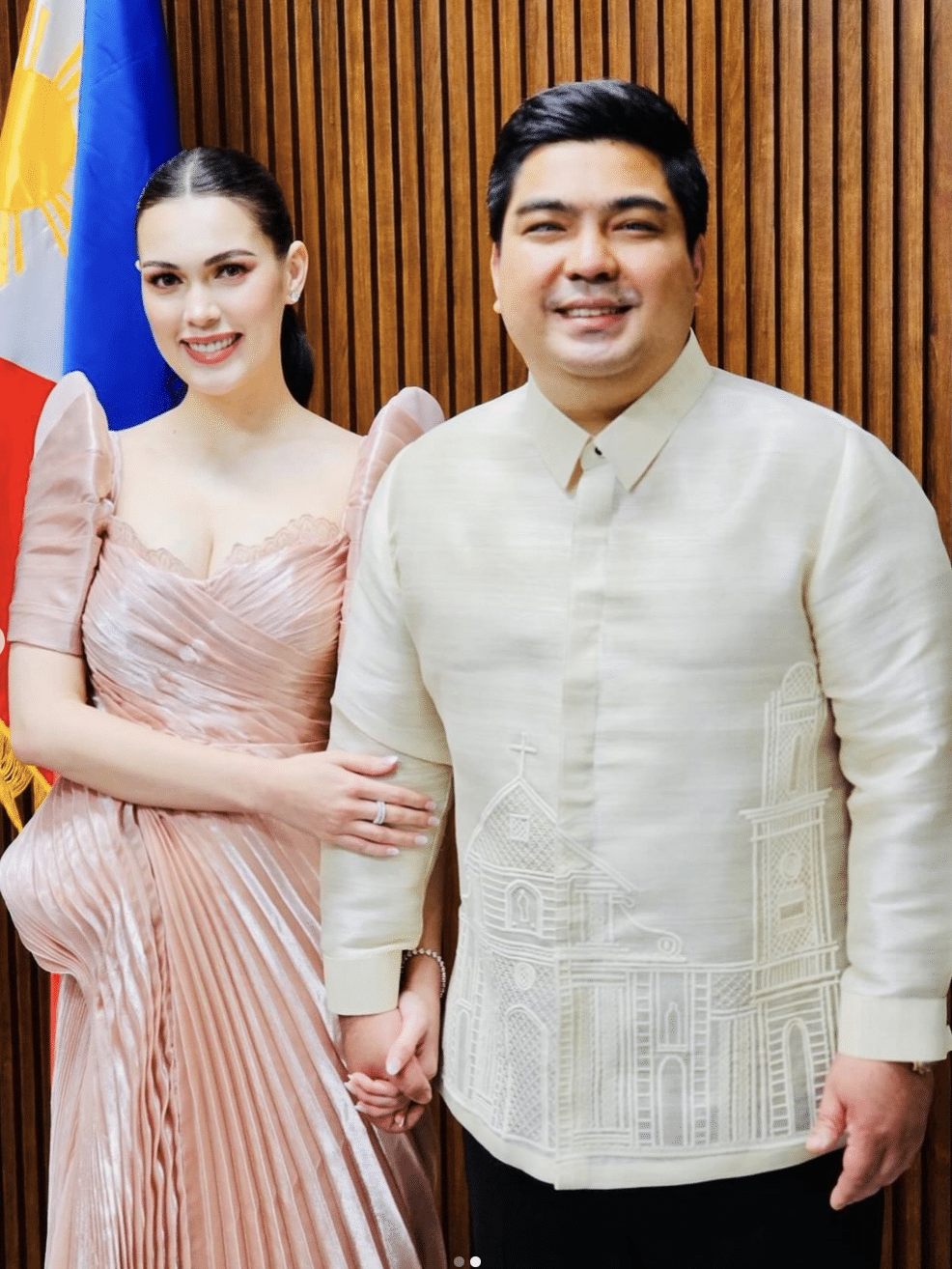Cavite Rep. Jolo Revilla with wife Angel Alita-Revilla. Image from Instagram