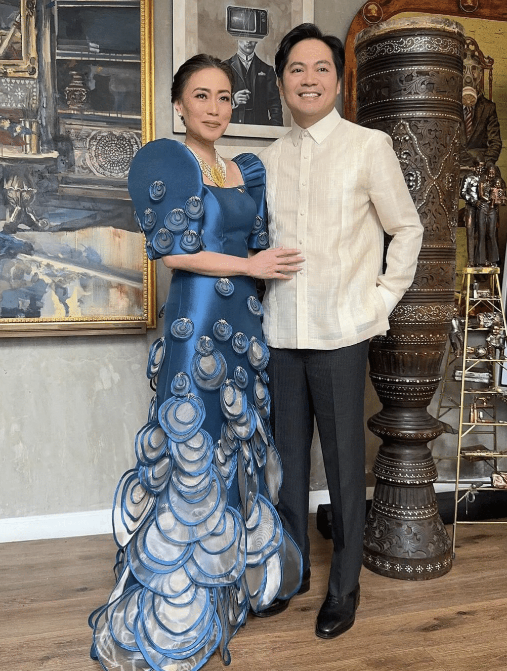 Karlo Nograles and wife Marga Nograles. Image from Puey Quinones / Instagram