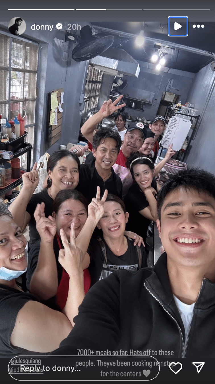Donny Pangilinan joins relief operations for Carina victims