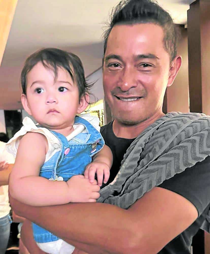 Cesar Montano with granddaughter Hailey