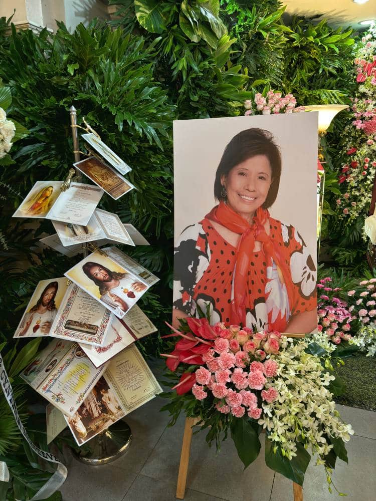 A portrait of Mother Lily Monteverde at her wake -- ALLAN POLICARPIO