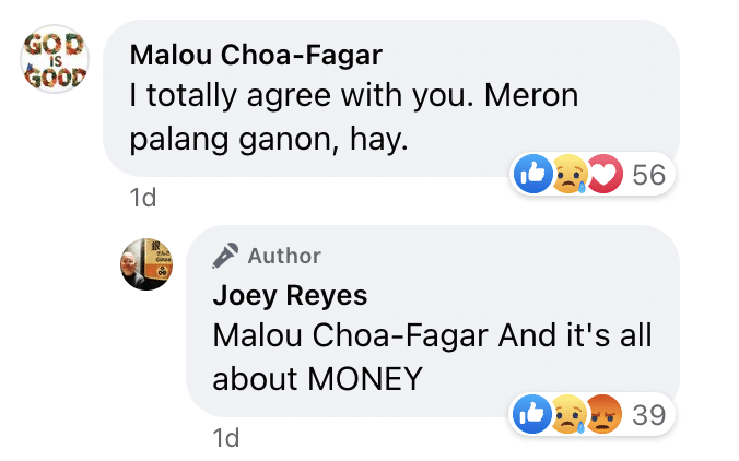 Image: Screengrab from Facebook/Joey Reyes