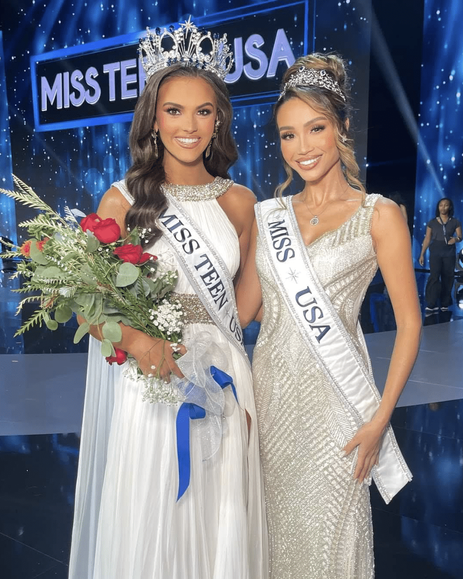'Mutya' Savannah Gankiewicz passes Miss USA crown to Michigan soldier
