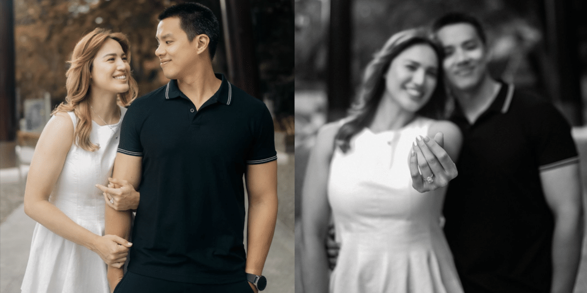 Michele Gumabao and Aldo Panlilio are engaged