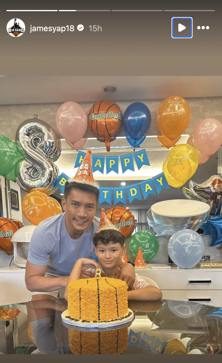 James Yap, partner Mic Cazzola together on son’s birthday