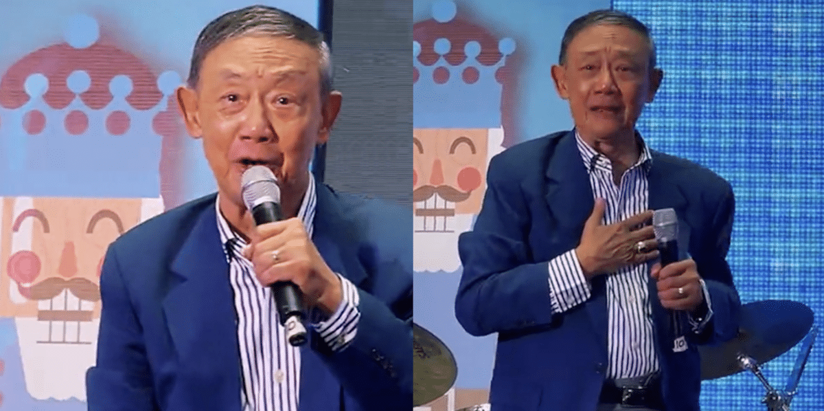 Jose Mari Chan's emotional performance of Christmas hit worries, touches fans