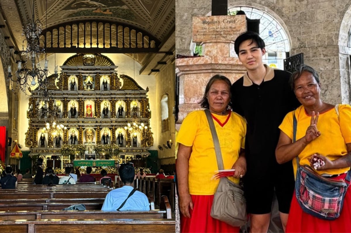 Sandro Muhlach visits Cebu, interacts with locals