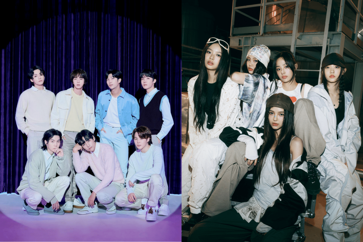 BTS, NewJeans fandoms clash over HYBE-Min Hee-jin conflict. Images: X/@bts_bighit, @NewJeans_ADOR